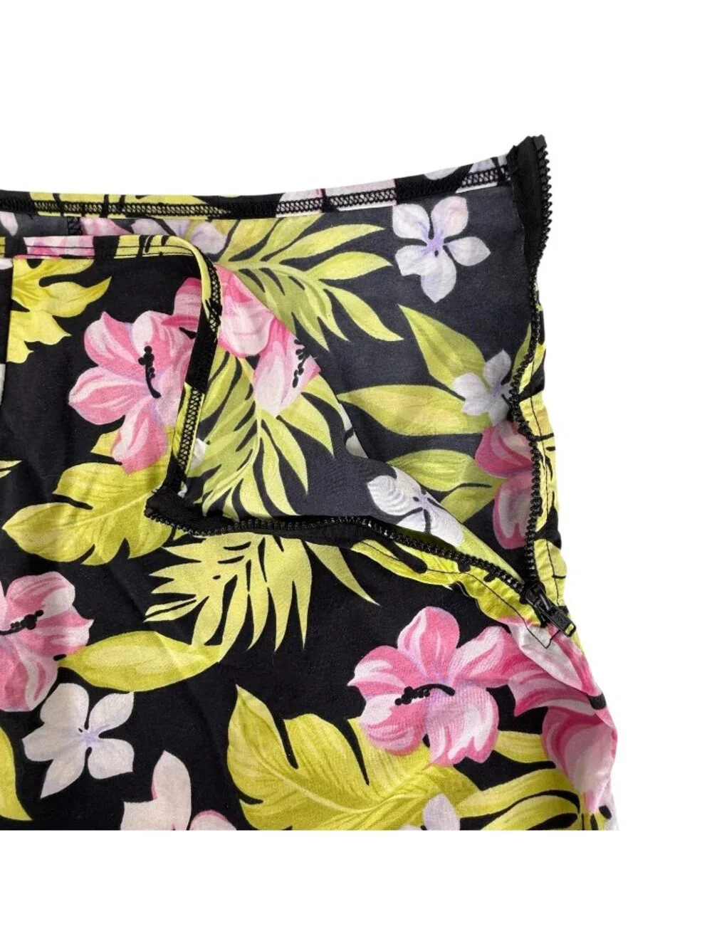 Catalina Womens Swim Bottom Skort Size 12 14 Skirt Short Hawaiian Print Damage - Picture 4 of 8